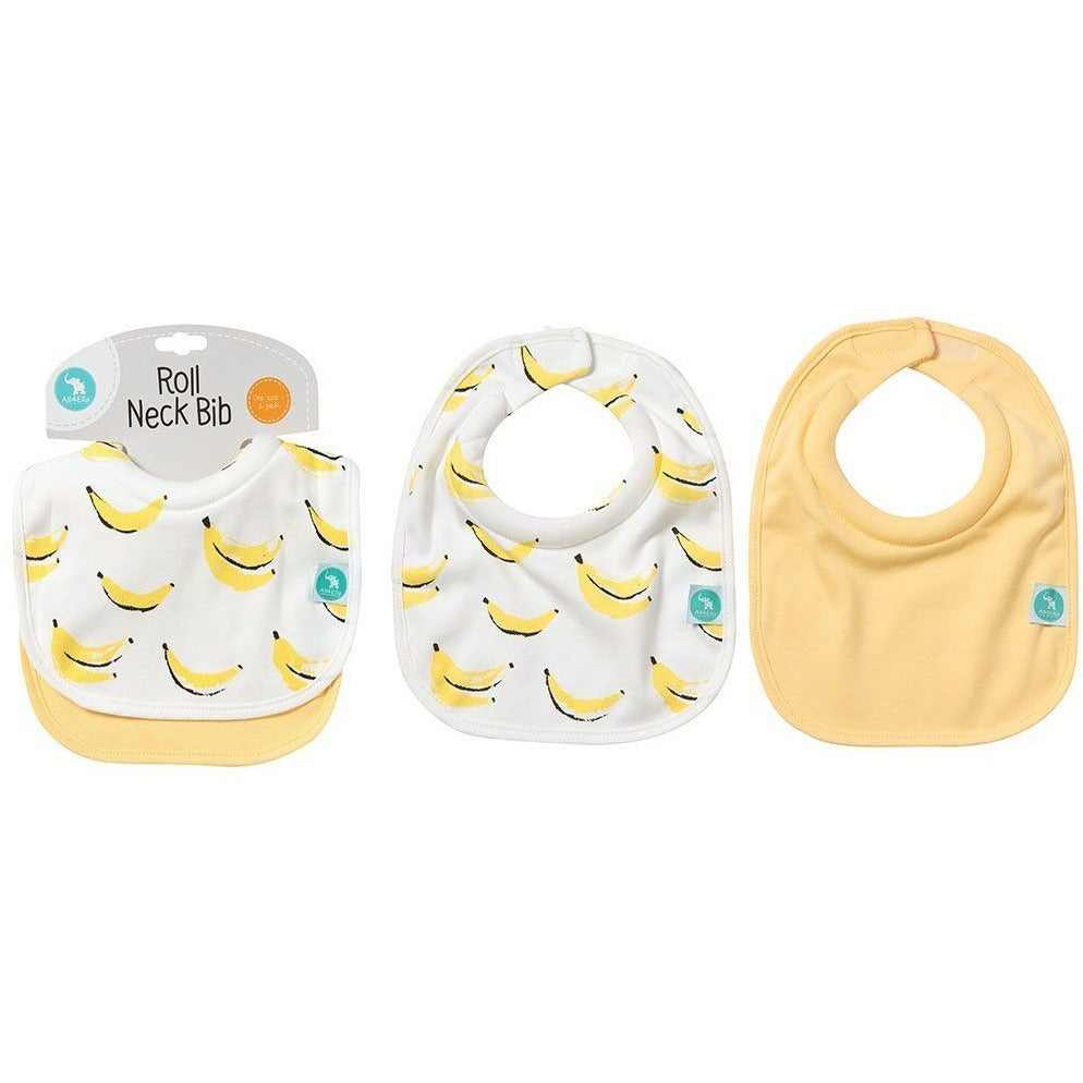All4Ella Bibs Roll Neck (Set 2) - Banana - Clothing - All4Ella - Afterpay - Zippay Carry Them Close