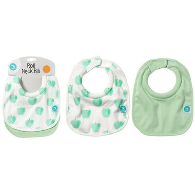 All4Ella Bibs Roll Neck (Set 2) - Apple - Clothing - All4Ella - Afterpay - Zippay Carry Them Close