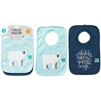 All4Ella Bibs Pull over Head (Set 2) - Alphabet Blue - Clothing - All4Ella - Afterpay - Zippay Carry Them Close