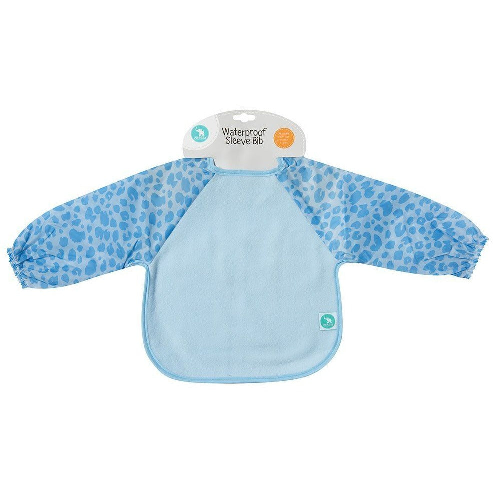 All4Ella Bibs Long Sleeve (Set 2) - Leopard Blue - Clothing - All4Ella - Afterpay - Zippay Carry Them Close
