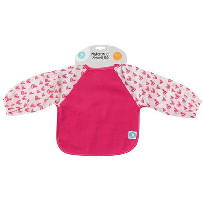 All4Ella Bibs Long Sleeve (Set 2) - Pink Hearts - Clothing - All4Ella - Afterpay - Zippay Carry Them Close
