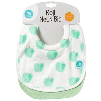 All4Ella Bibs Roll Neck (Set 2) - Apple - Clothing - All4Ella - Afterpay - Zippay Carry Them Close