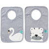 All4Ella Bibs Pull over Head (Set 2) - Swan - Clothing - All4Ella - Afterpay - Zippay Carry Them Close