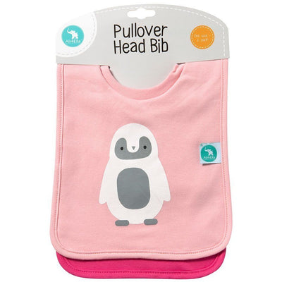 All4Ella Bibs Pull over Head (Set 2) - Alphabet Pink - Clothing - All4Ella - Afterpay - Zippay Carry Them Close