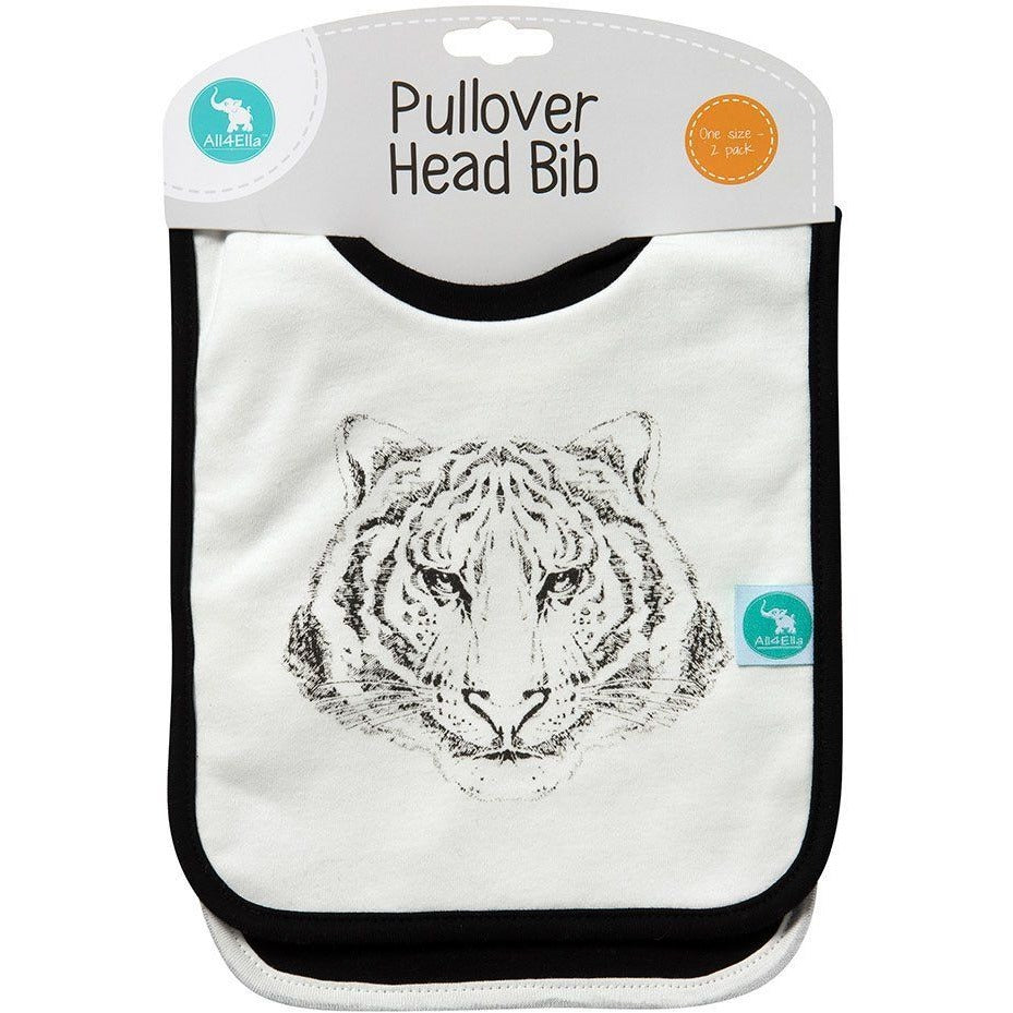 All4Ella Bibs Pull over Head (Set 2) - Alphabet Black - Clothing - All4Ella - Afterpay - Zippay Carry Them Close