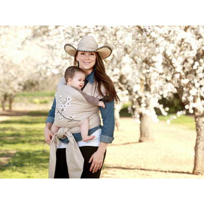 Moby Wrap - Almond Blossom - Stretchy Wrap - Moby - Afterpay - Zippay Carry Them Close