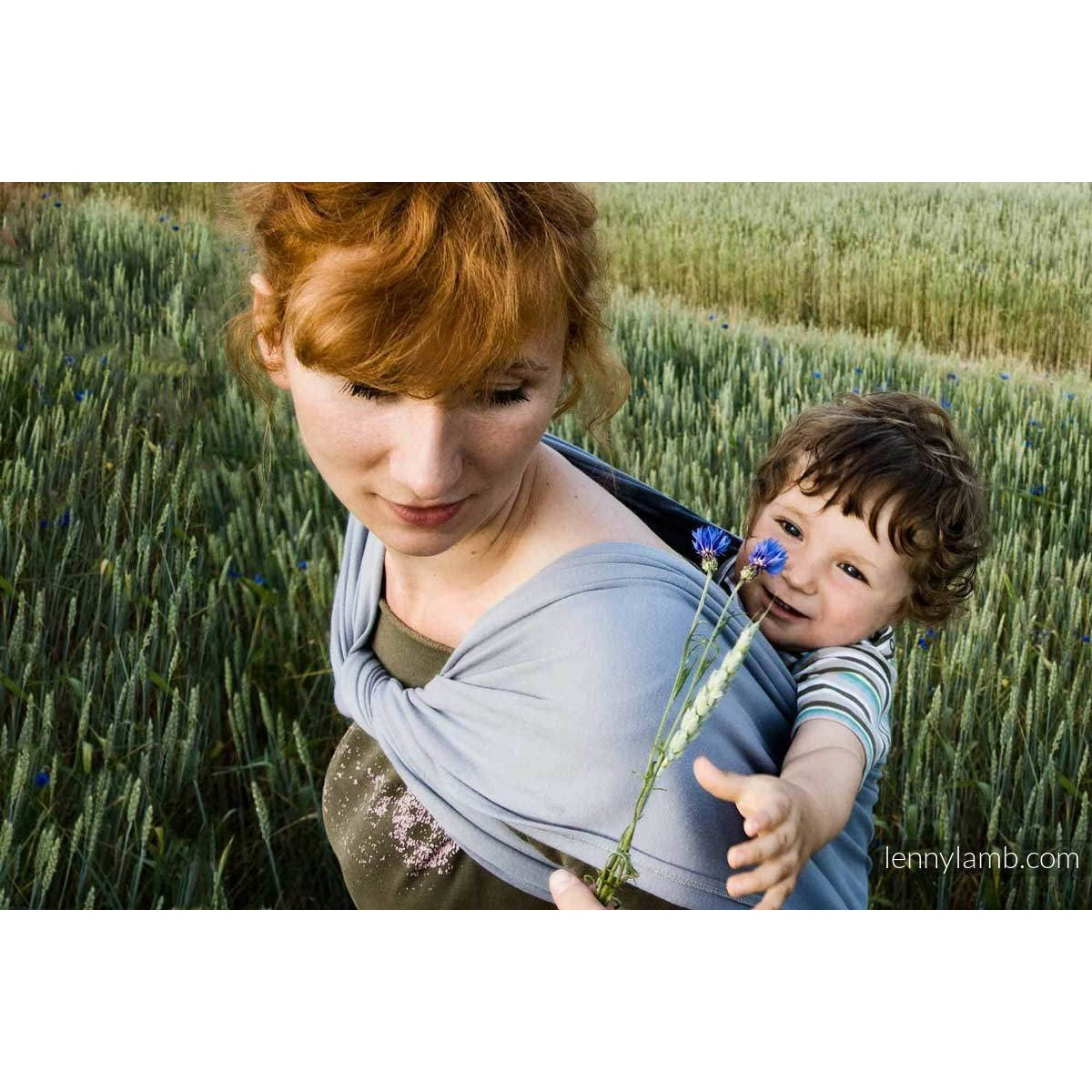 Lenny Lamb Stretchy Wrap - AQUAMARINE - Stretchy Wrap - Lenny Lamb - Afterpay - Zippay Carry Them Close