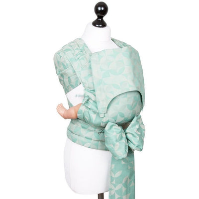 Fidella Fly Tai - MeiTai babycarrier Kaleidoscope Mint (Baby Size - From Birth) Limited Edition - Meh Dai - Fidella - Afterpay - Zippay Carry Them Close