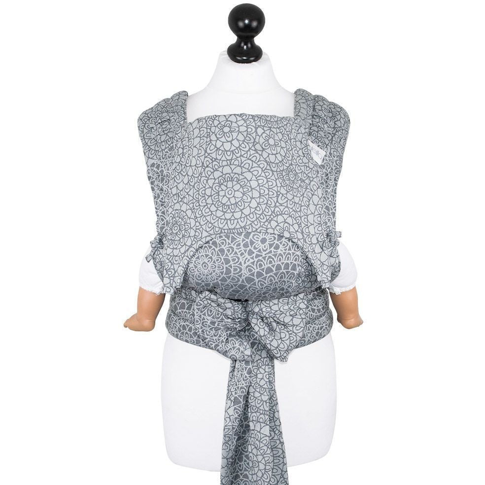 Fidella Fly Tai - MeiTai babycarrier Limited Edition Mosaic Stone Grey (Baby Size - From Birth), , Mei Tai, Fidella, Carry Them Close - 8