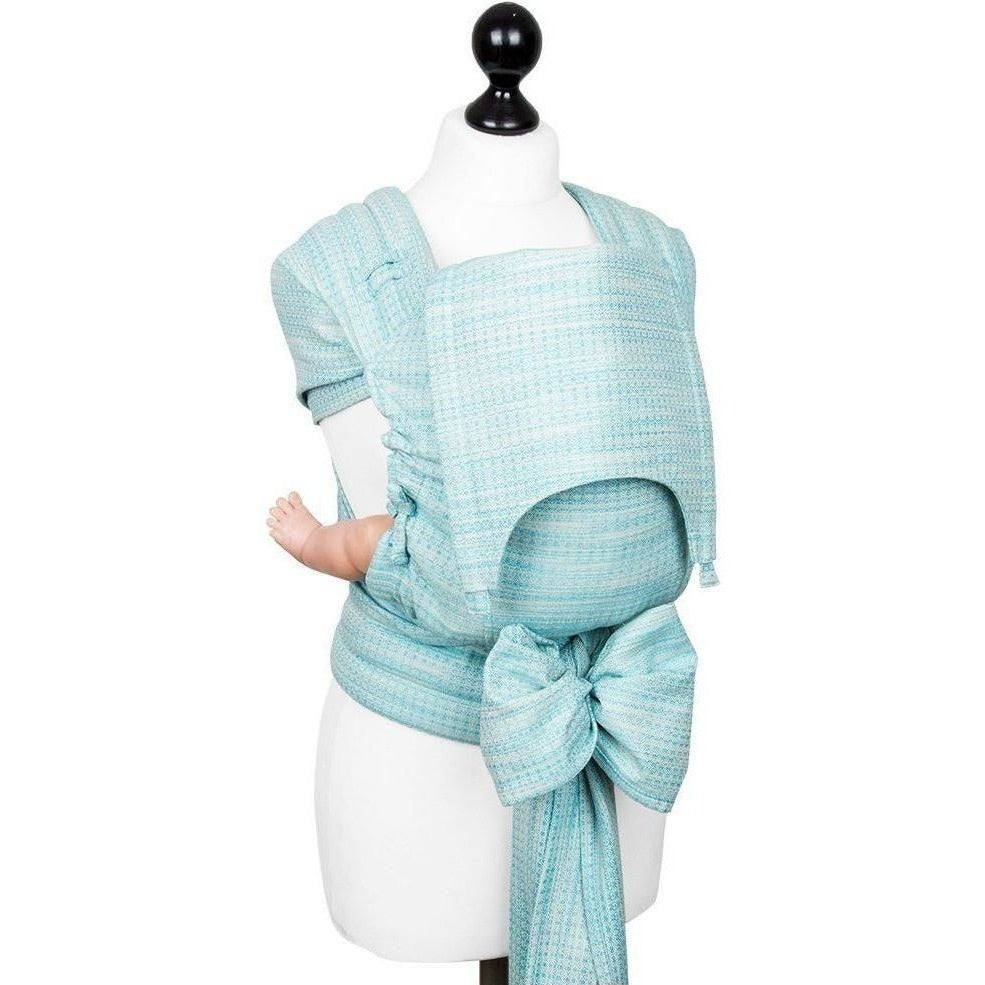 Fidella Fly Tai - MeiTai babycarrier Limited Edition - Heart Rows (Baby - Newborn +), , Mei Tai, Fidella, Carry Them Close - 12