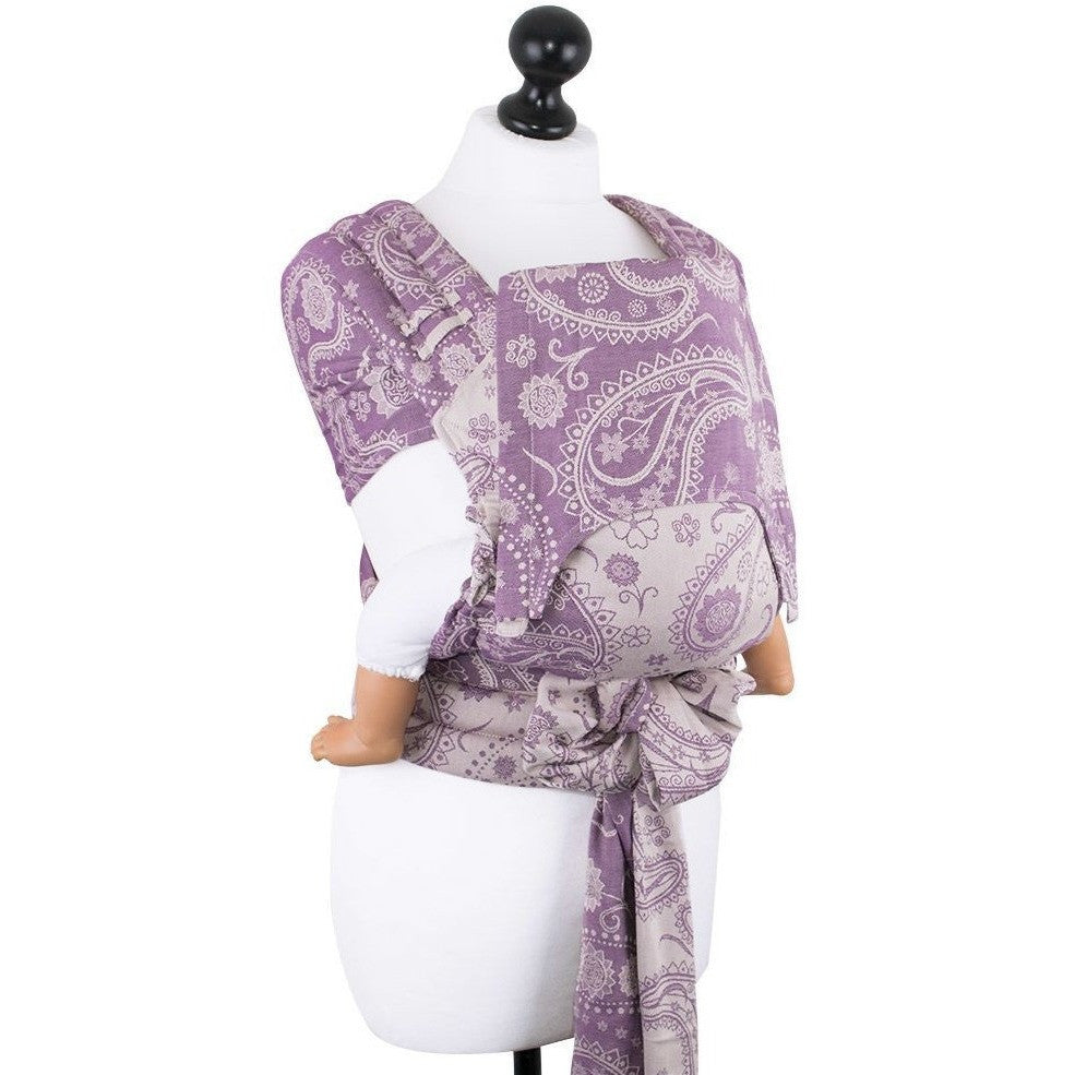 Fidella Fly Tai - MeiTai babycarrier Limited Edition Persian Paisley Orchid (Baby Size - From Birth), , Mei Tai, Fidella, Carry Them Close - 5