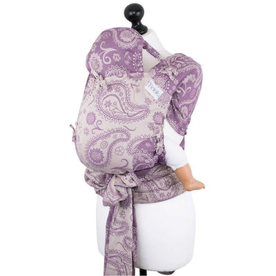 Fidella Fly Tai - MeiTai babycarrier Limited Edition Persian Paisley Orchid (Baby Size - From Birth), , Mei Tai, Fidella, Carry Them Close - 4