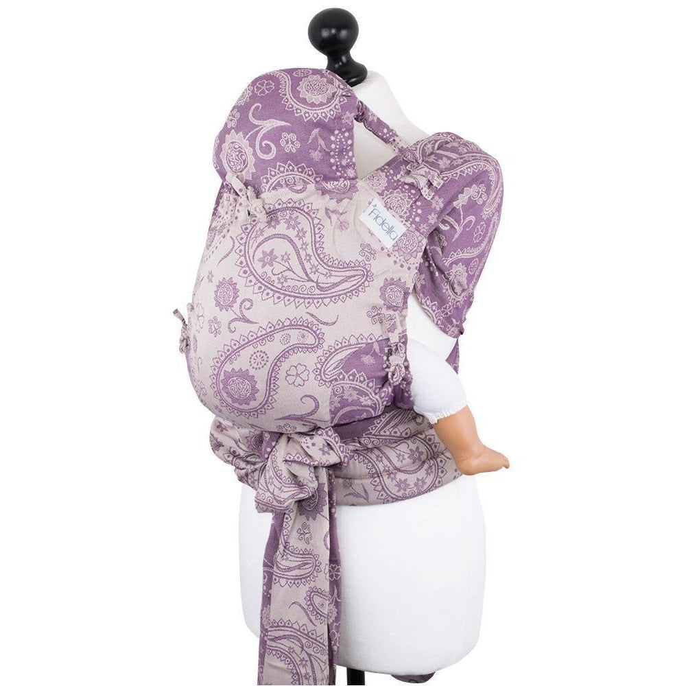 Fidella Fly Tai - MeiTai babycarrier Limited Edition Persian Paisley Orchid (Baby Size - From Birth), , Mei Tai, Fidella, Carry Them Close - 8