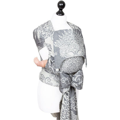 Fidella Fly Tai - MeiTai babycarrier Venetian Mask Grey (Baby Size - From Birth) Limited Edition - Meh Dai - Fidella - Afterpay - Zippay Carry Them Close