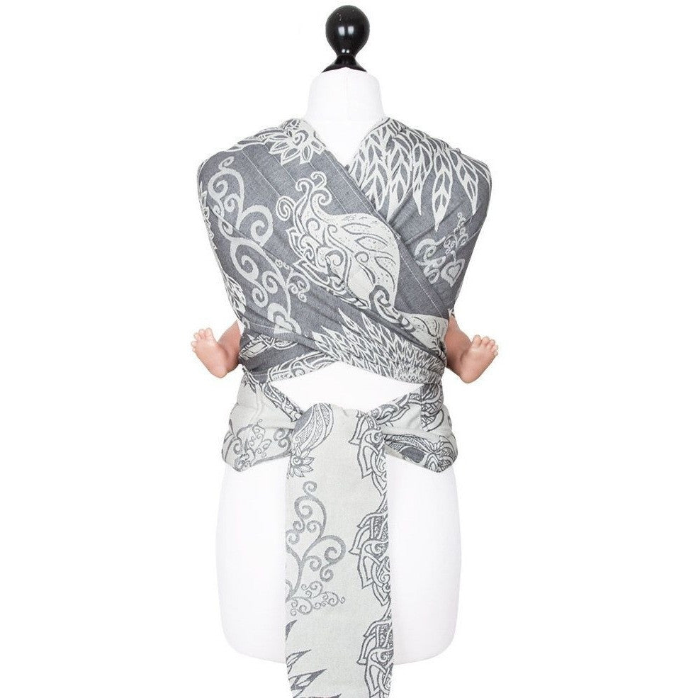 Fidella Fly Tai - MeiTai babycarrier Venetian Mask Grey (Baby Size - From Birth) Limited Edition - Meh Dai - Fidella - Afterpay - Zippay Carry Them Close