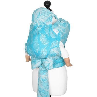 Fidella Fly Tai - MeiTai babycarrier Feather Rain - scuba blue (Toddler) - Meh Dai - Fidella - Afterpay - Zippay Carry Them Close