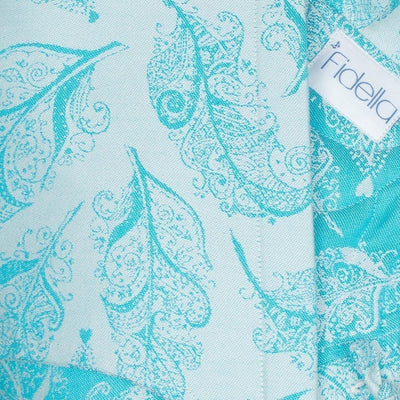 Fidella Fly Tai - MeiTai babycarrier Feather Rain - scuba blue (Baby +) - Meh Dai - Fidella - Afterpay - Zippay Carry Them Close