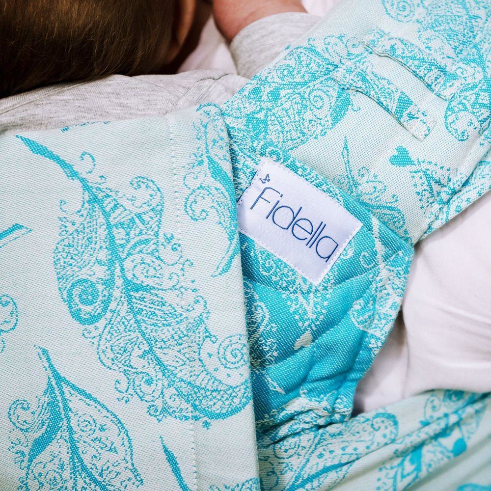 Fidella Fly Tai - MeiTai babycarrier Feather Rain - scuba blue (Toddler) - Meh Dai - Fidella - Afterpay - Zippay Carry Them Close