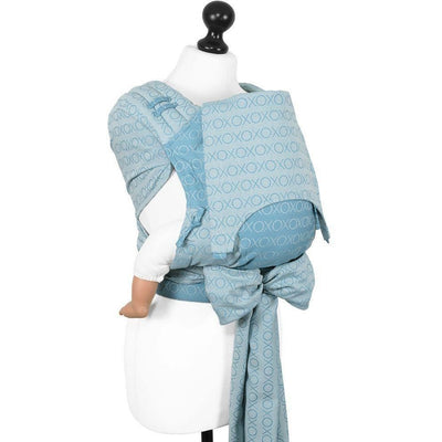 Fidella Fly Tai - MeiTai babycarrier Limited Edition Hugs and Kisses - blue heaven (New Size - From 4months) ***Pre-Order*** - Meh Dai - Fidella - Afterpay - Zippay Carry Them Close