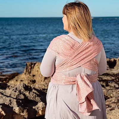 Fidella Fly Tai - MeiTai babycarrier Limited Edition Mosaic Soft Coral (Baby Size - From Birth) - Meh Dai - Fidella - Afterpay - Zippay Carry Them Close