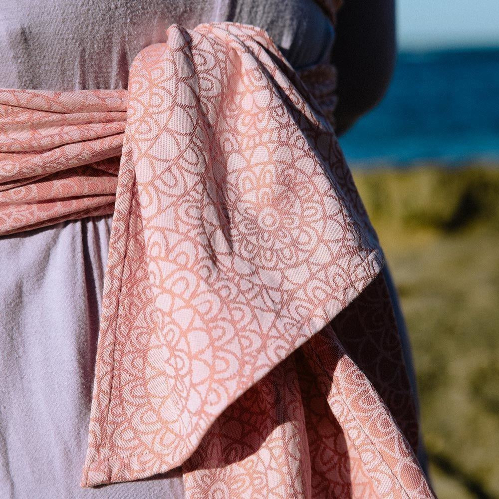 Fidella Fly Tai - MeiTai babycarrier Limited Edition Mosaic Soft Coral (Baby Size - From Birth) - Meh Dai - Fidella - Afterpay - Zippay Carry Them Close