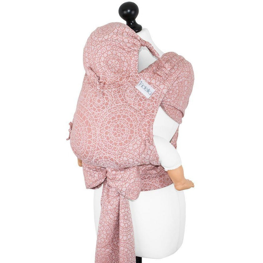 Fidella Fly Tai - MeiTai babycarrier Limited Edition Mosaic Soft Coral (Baby Size - From Birth) - Meh Dai - Fidella - Afterpay - Zippay Carry Them Close