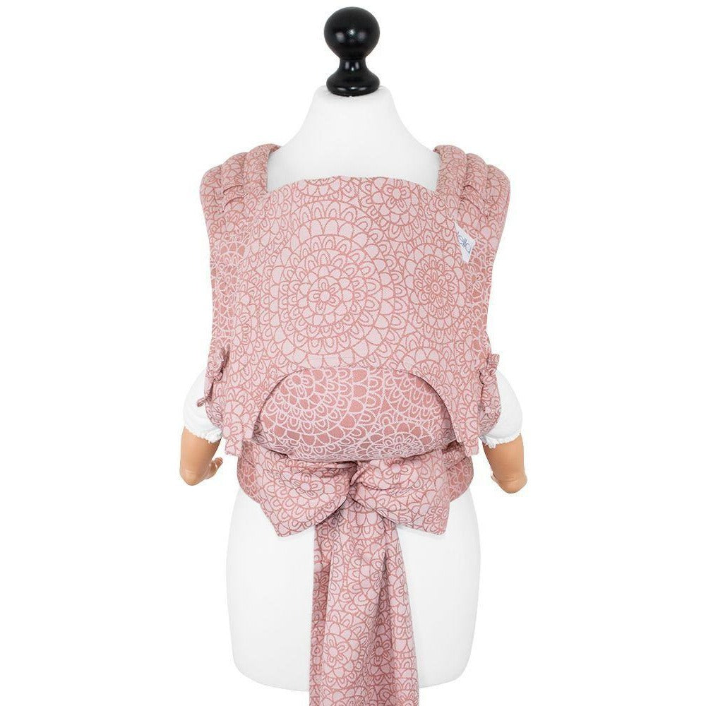 Fidella Fly Tai - MeiTai babycarrier Limited Edition Mosaic Soft Coral (Baby Size - From Birth) - Meh Dai - Fidella - Afterpay - Zippay Carry Them Close