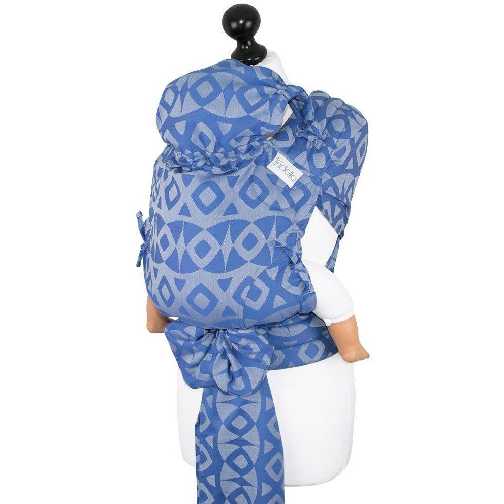 Fidella Fly Tai - MeiTai babycarrier Limited Edition Night Owl Blue (Baby Size - From Birth), , Mei Tai, Fidella, Carry Them Close - 6