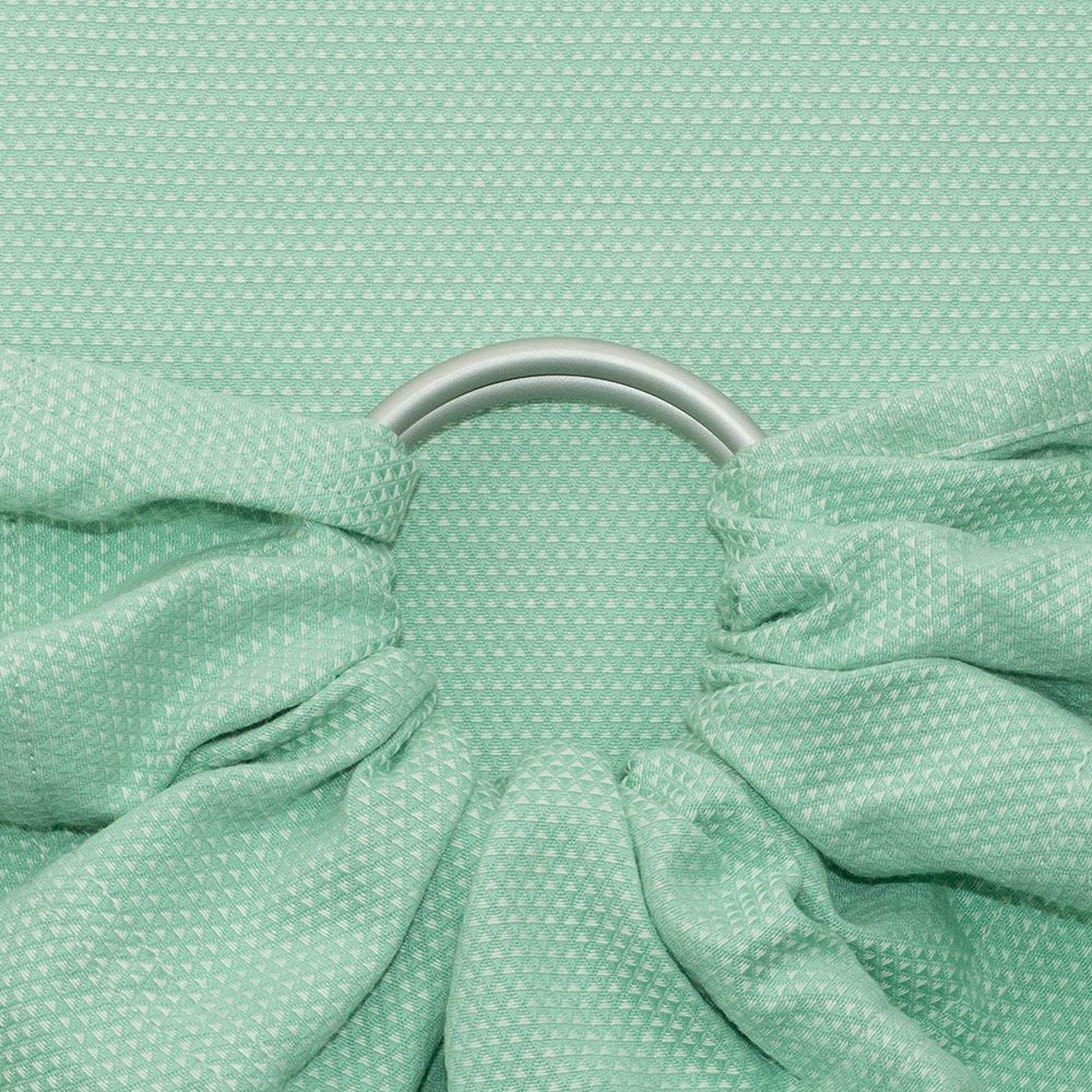 Fidella Ring Sling - Triangle Pattern Seafoam - Ring Sling - Fidella - Afterpay - Zippay Carry Them Close