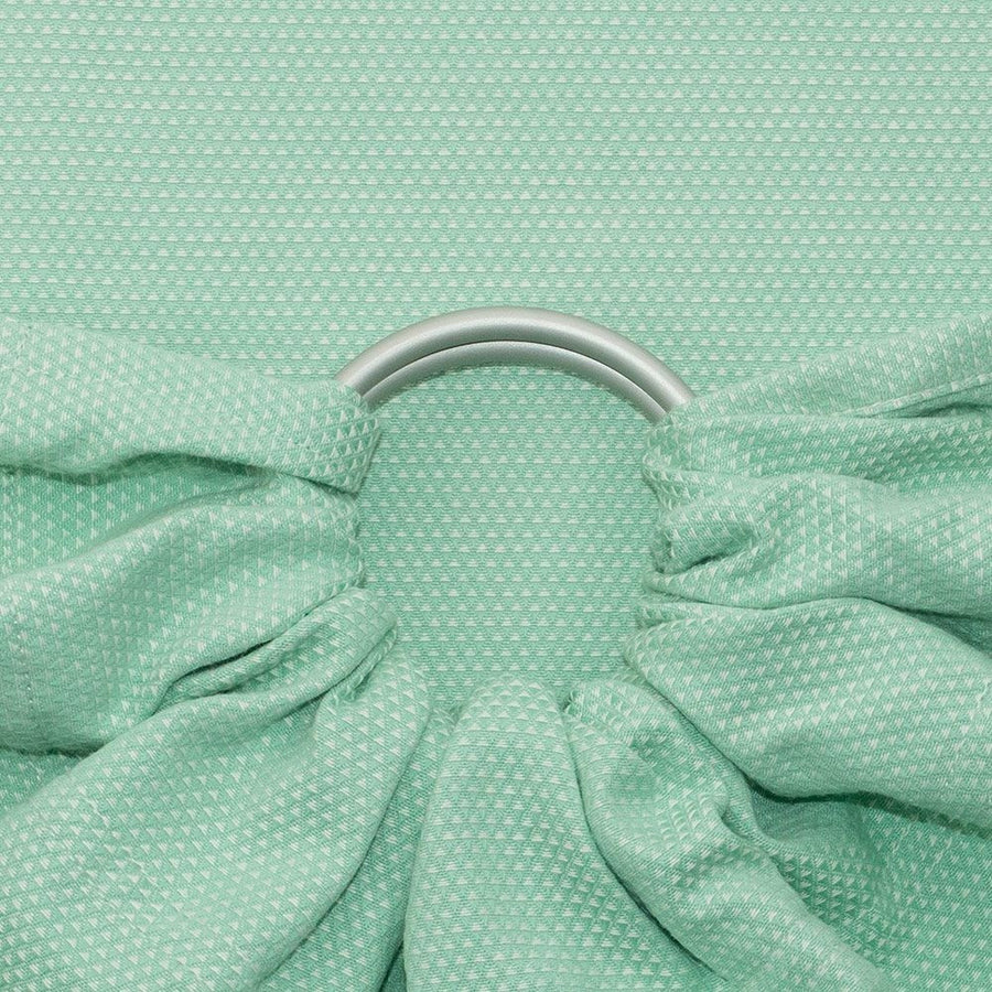 Fidella Ring Sling - Triangle Pattern Seafoam - Ring Sling - Fidella - Afterpay - Zippay Carry Them Close