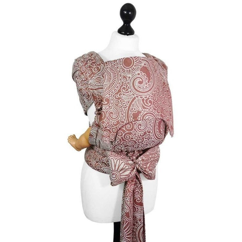 Fidella Fly Tai - MeiTai babycarrier Masala Henna bamboo (Baby Size from Birth) - Meh Dai - Fidella - Afterpay - Zippay Carry Them Close