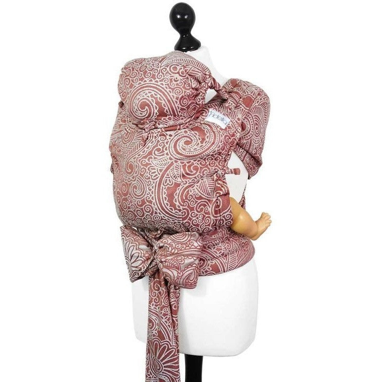 Fidella Fly Tai - MeiTai babycarrier Masala Henna bamboo (Baby Size from Birth) - Meh Dai - Fidella - Afterpay - Zippay Carry Them Close