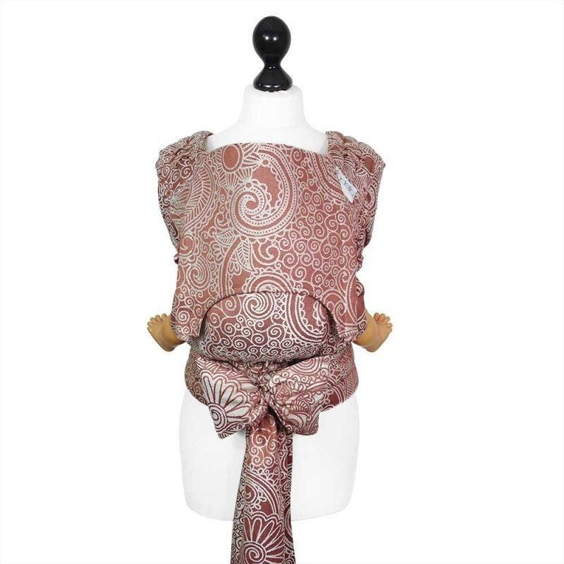 Fidella Fly Tai - MeiTai babycarrier Masala Henna bamboo (Baby Size from Birth) - Meh Dai - Fidella - Afterpay - Zippay Carry Them Close