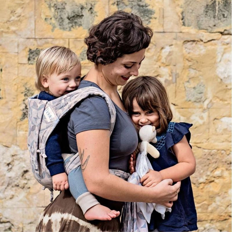 Fidella Fly Tai - MeiTai babycarrier Kaleidoscope Sand (Baby Size - From Birth) - Meh Dai - Fidella - Afterpay - Zippay Carry Them Close