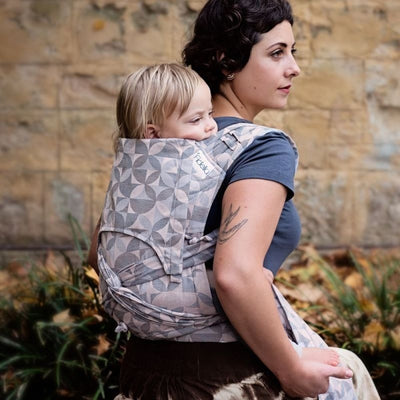 Fidella Fly Tai - MeiTai babycarrier Kaleidoscope Sand (Baby Size - From Birth) - Meh Dai - Fidella - Afterpay - Zippay Carry Them Close