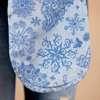 Fidella Fly Tai (MeiTai) - Iced Butterfly Pearl Blue (Baby Size - From Birth) - Meh Dai - Fidella - Afterpay - Zippay Carry Them Close