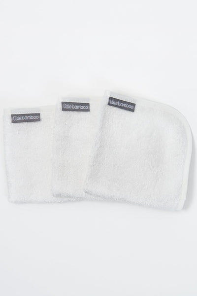 Little Bamboo - Towelling Washers (3pk) Natural