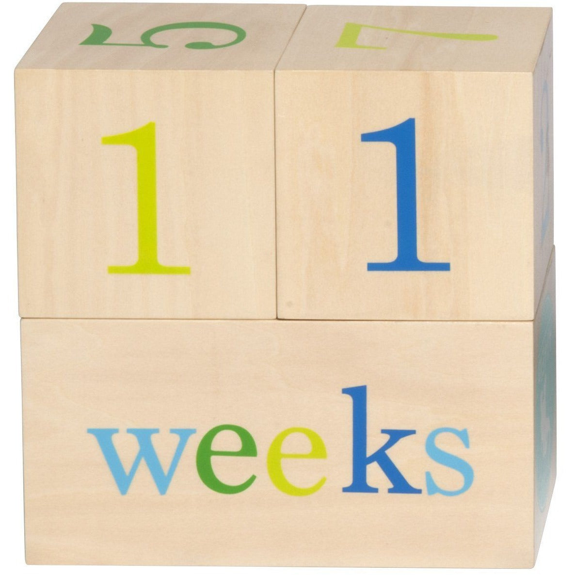 All4Ella Milestone Blocks - Boy (wood) - Gift - All4Ella - Afterpay - Zippay Carry Them Close