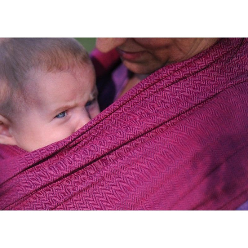 Girasol Ring Sling - Red Herringbone, , Ring Sling, Girasol, Carry Them Close - 2