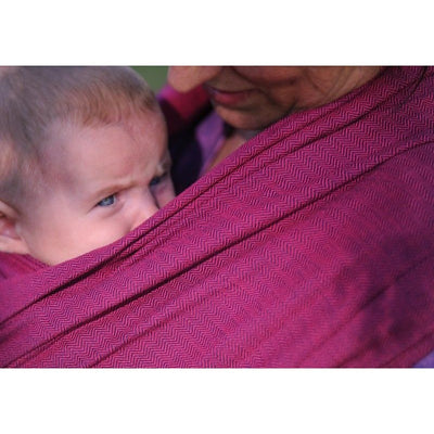 Girasol Ring Sling - Red Herringbone, , Ring Sling, Girasol, Carry Them Close - 2