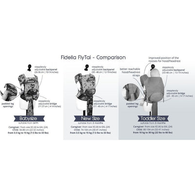 Fidella Fly Tai (MeiTai) - Cherry sorbet (Baby Size - From Birth) limited edition - Meh Dai - Fidella - Afterpay - Zippay Carry Them Close