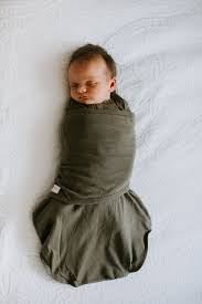 Embe - Baby Swaddle Classic SwaddleOut - Olive Green