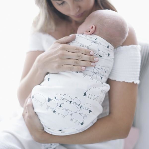 Ergobaby Swaddler - Sheep (One Size) - swaddle - Ergobaby - Afterpay - Zippay Carry Them Close