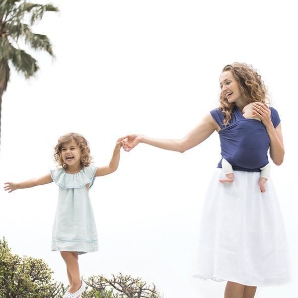 Ergobaby Lightweight Aura Stretchy Wrap - Indigo - Stretchy Wrap - Ergobaby - Afterpay - Zippay Carry Them Close