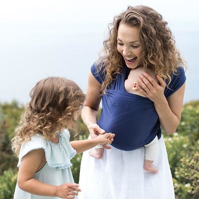 Ergobaby Lightweight Aura Stretchy Wrap - Indigo - Stretchy Wrap - Ergobaby - Afterpay - Zippay Carry Them Close