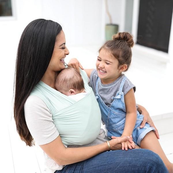 Ergobaby Lightweight Aura Stretchy Wrap - Sage - Stretchy Wrap - Ergobaby - Afterpay - Zippay Carry Them Close