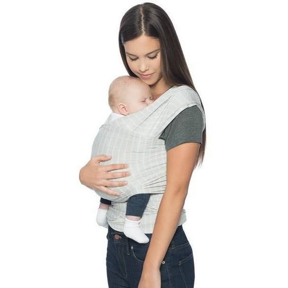 Ergobaby Lightweight Aura Stretchy Wrap - Grey Stripes - Stretchy Wrap - Ergobaby - Afterpay - Zippay Carry Them Close