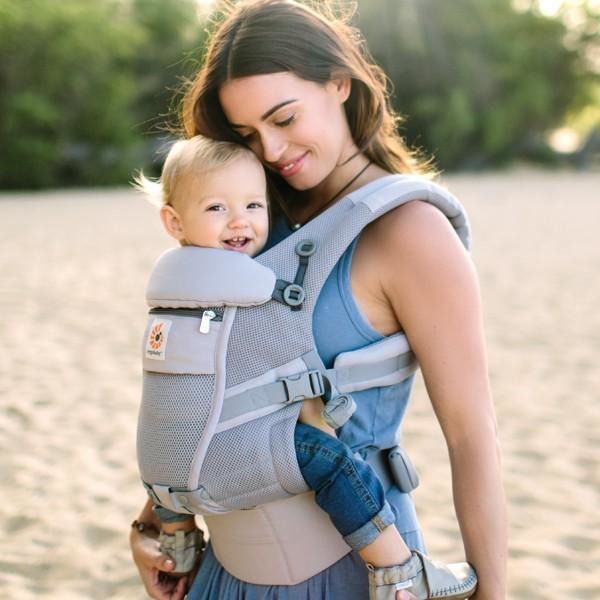 Ergobaby Adapt Carrier - Cool Air Mesh Pearl Grey - Baby Carrier - Ergobaby - Afterpay - Zippay Carry Them Close