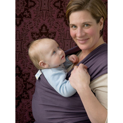 Moby Wrap Organic - Eggplant, , Stretchy Wrap, Moby, Carry Them Close - 3