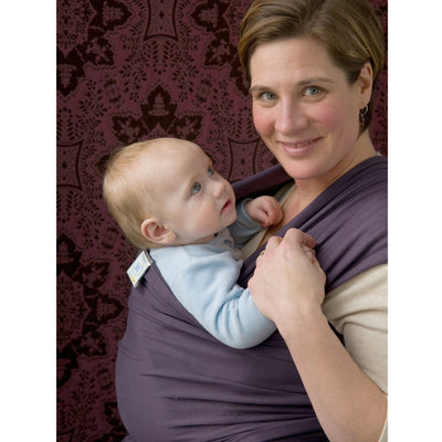 Moby Wrap Organic - Eggplant, , Stretchy Wrap, Moby, Carry Them Close - 3